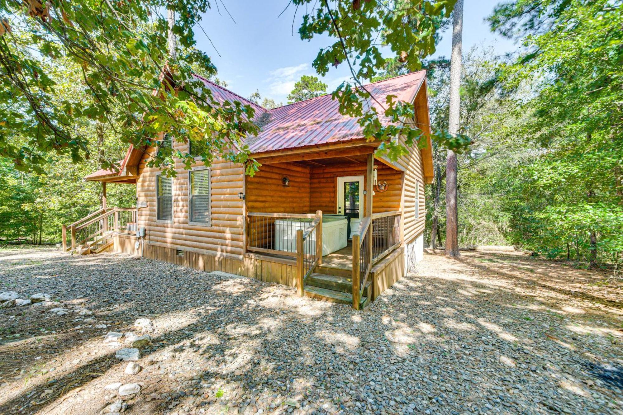 Broken Bow Rental Cabin With Hot Tub And Bar Екстериор снимка