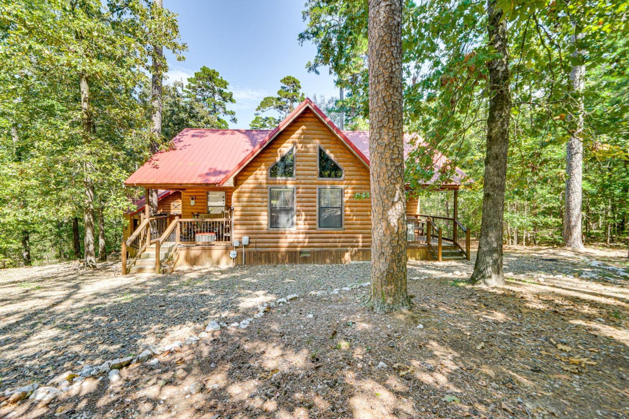 Broken Bow Rental Cabin With Hot Tub And Bar Екстериор снимка