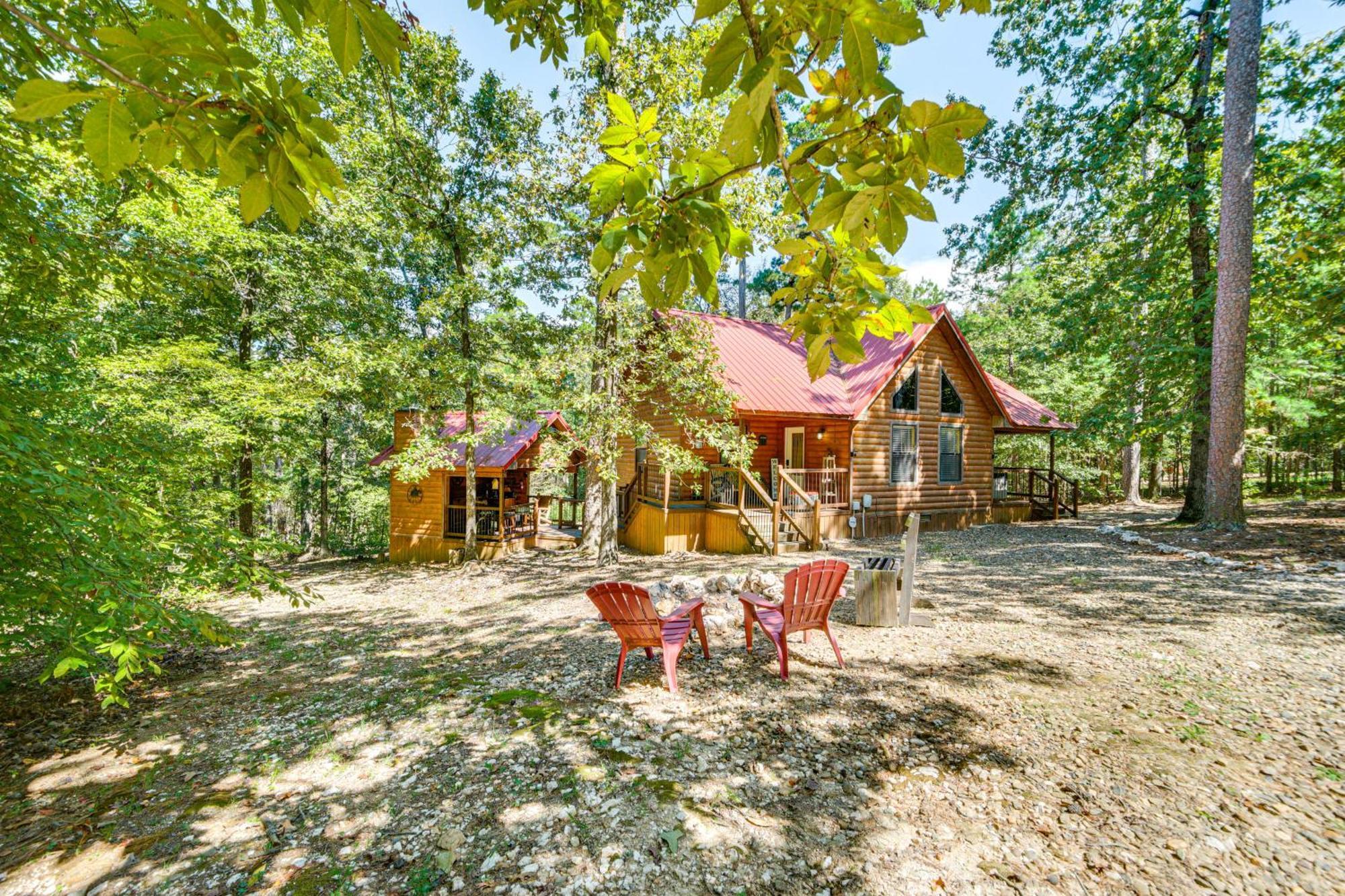 Broken Bow Rental Cabin With Hot Tub And Bar Екстериор снимка