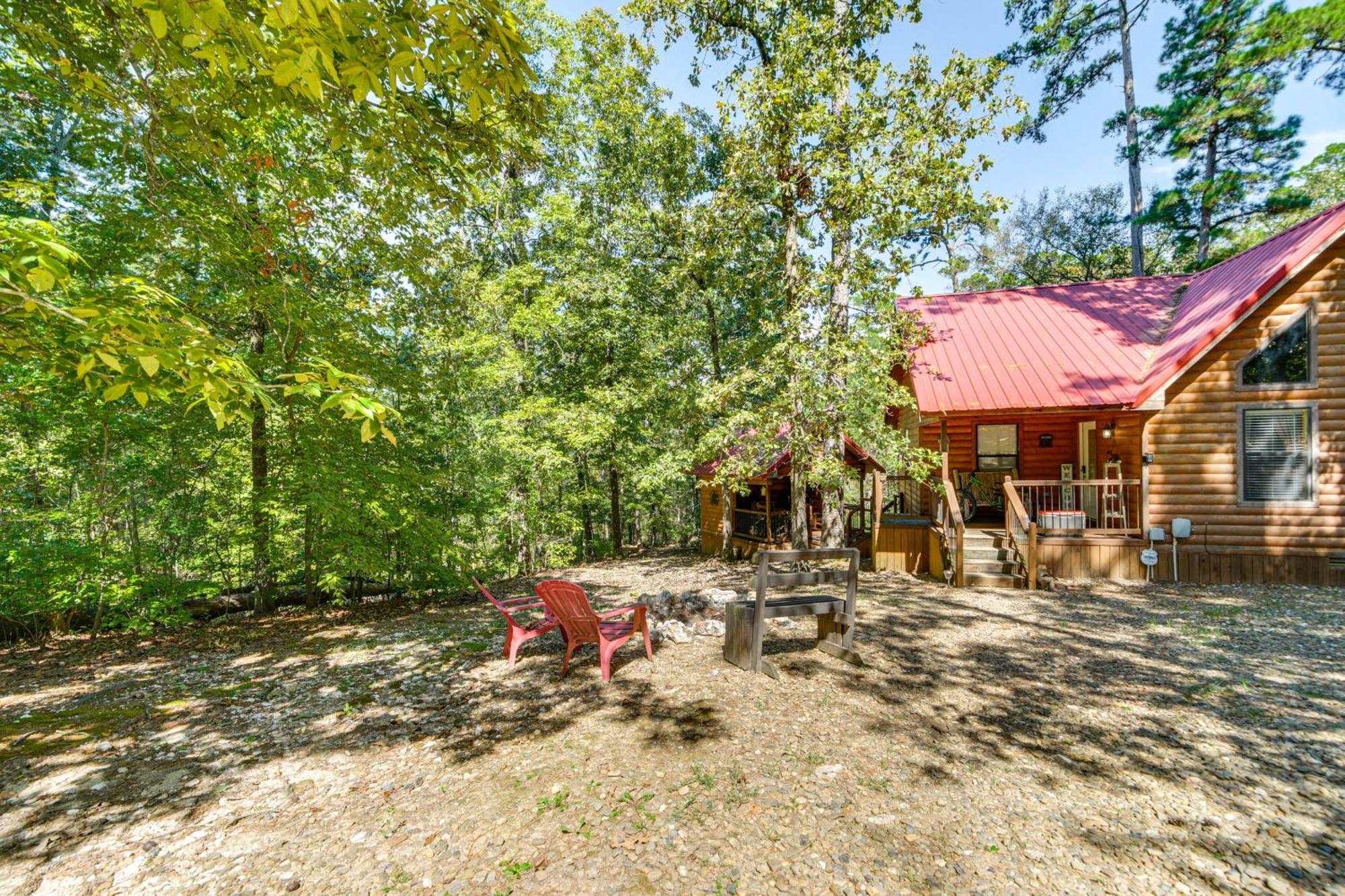 Broken Bow Rental Cabin With Hot Tub And Bar Екстериор снимка